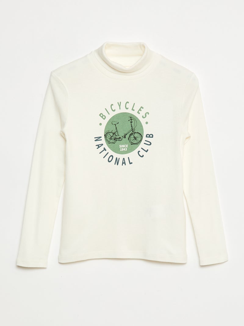 Lote de 2 camisetas interiores de cuello alto Blanco - Kiabi