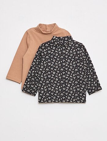 Lote de 2 camisetas interiores de cuello alto