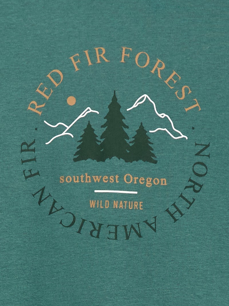 Lote de 2 camisetas interiores de cuello alto Verde - Kiabi