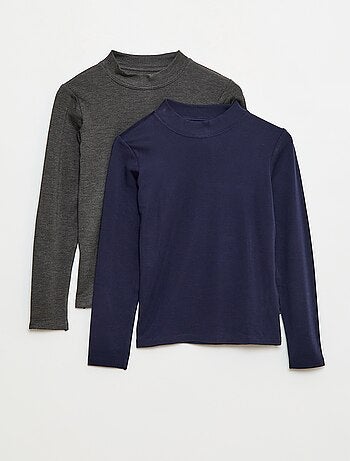 Lote de 2 camisetas termorreguladoras de cuello alto