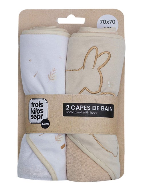 Lote de 2 capas de baño - Kiabi Lote de 2 capas de baño - Kiabi