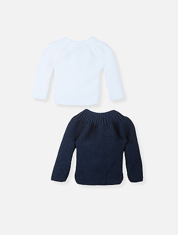 Lote de 2 chaquetas de punto de bebé
