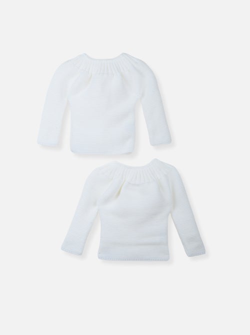 Lote de 2 chaquetas de punto de bebé - Kiabi