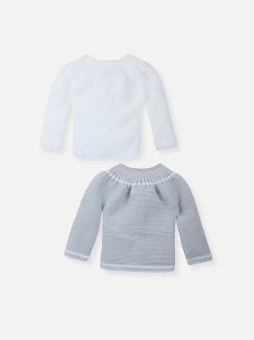 Lote de 2 chaquetas de punto de bebé - Kiabi