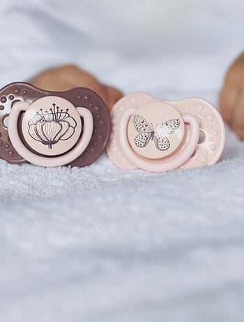 Lote de 2 chupetes dinámicos difrax lovi botanic | Difrax