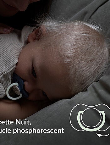 Lote de 2 chupetes dinámicos difrax lovi noche & día | Difrax