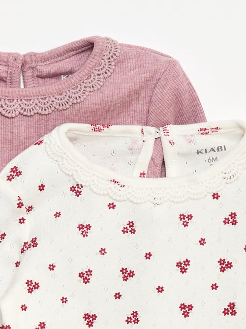 Lote de 2 conjuntos camiseta + leggings - 2 piezas - Kiabi