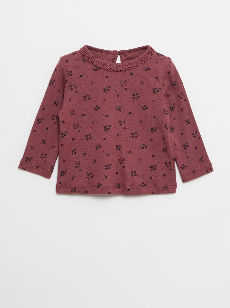 Lote de 2 conjuntos camiseta + leggings - 2 piezas Rojo - Kiabi