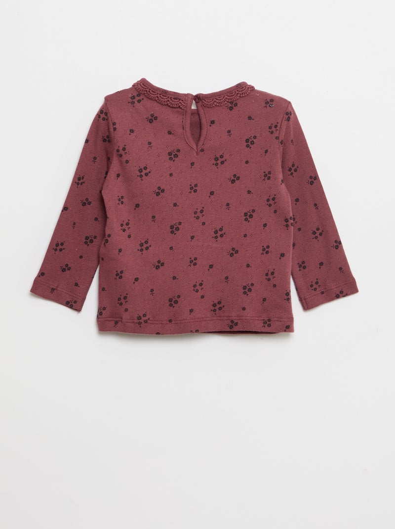 Lote de 2 conjuntos camiseta + leggings - 2 piezas Rojo - Kiabi