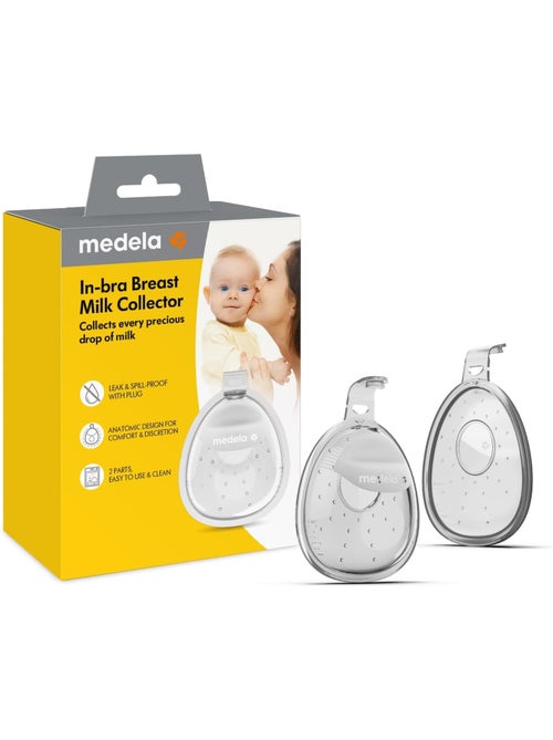 Lote de 2 copas colectoras de leche materna medela - copas de lactancia discretas de silicona sin - Kiabi