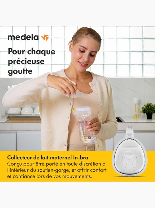 Lote de 2 copas colectoras de leche materna medela - copas de lactancia discretas de silicona sin - Kiabi