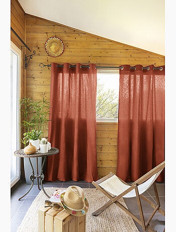 Lote de 2 cortinas 100% algodón prelavado – kala