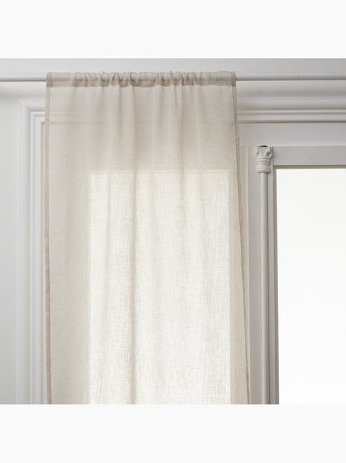 Lote de 2 cortinas blancas fred 60x120cm - Kiabi
