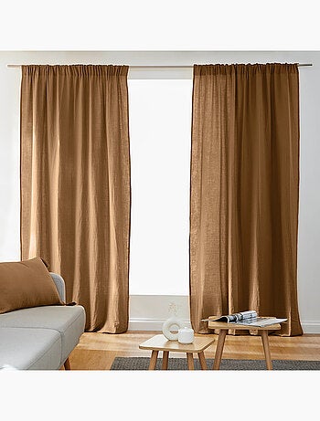 Lote de 2 cortinas con cinta fruncidora doble gasa de algodón – gaïa