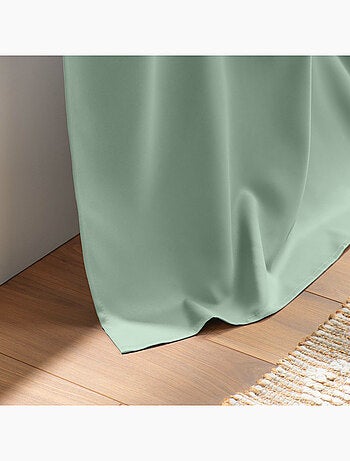 Lote de 2 cortinas opacas con ojales – lisas