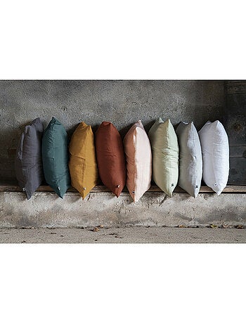 Lote de 2 fundas de almohada - doble gasa de algodón - gaïa