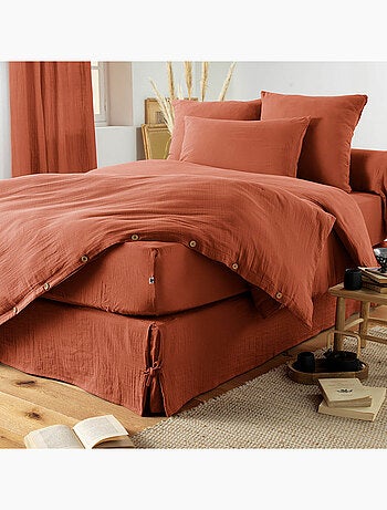 Lote de 2 fundas de almohada - doble gasa de algodón - gaïa