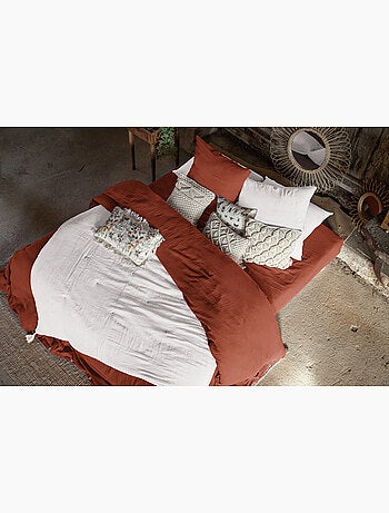 Lote de 2 fundas de almohada – doble gasa de algodón – gaïa