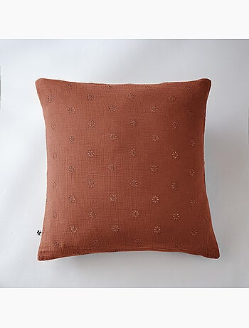 Lote de 2 fundas de almohada – gasa de algodón bordada – gaïa boho