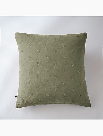 Lote de 2 fundas de almohada – gasa de algodón bordada – gaïa boho