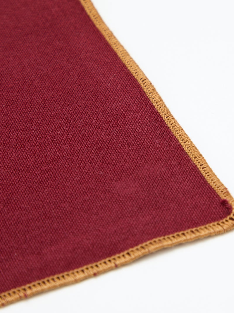 Lote de 2 individuales/servilletas lisos 2 en 1 (32x40 cm) - Kiabi Home Marron - Kiabi