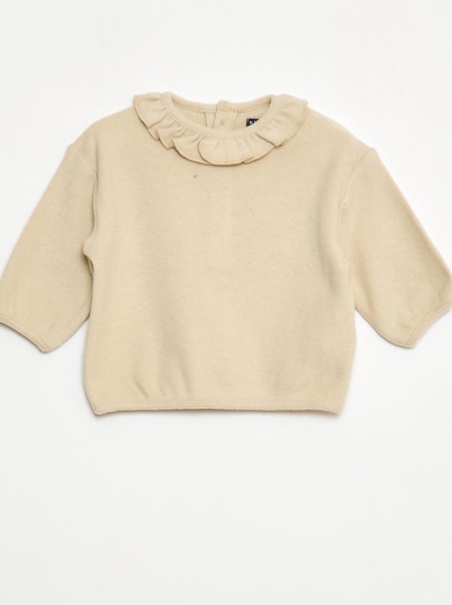 Lote de 2 jerséis de punto con cuello fantasía - Kiabi