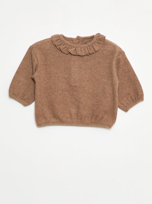 Lote de 2 jerséis de punto con cuello fantasía - Kiabi