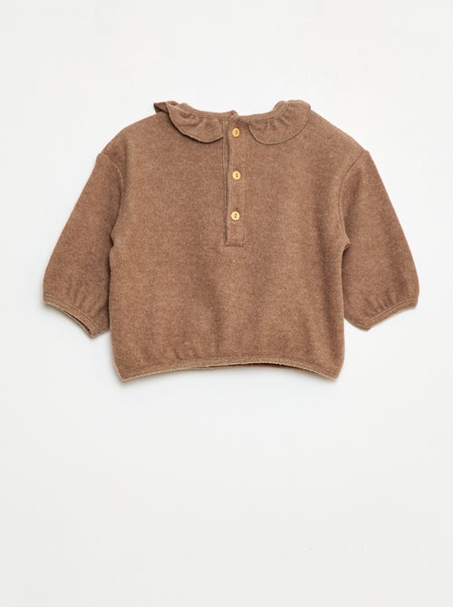 Lote de 2 jerséis de punto con cuello fantasía - Kiabi