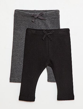 Lote de 2 leggings afelpados