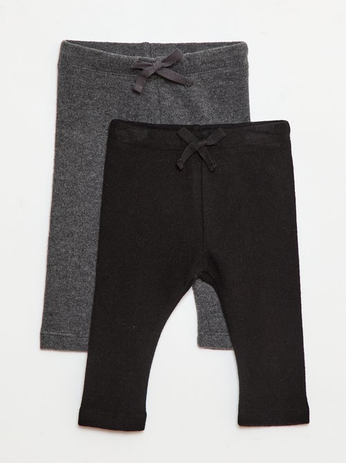 Lote de 2 leggings afelpados - Kiabi