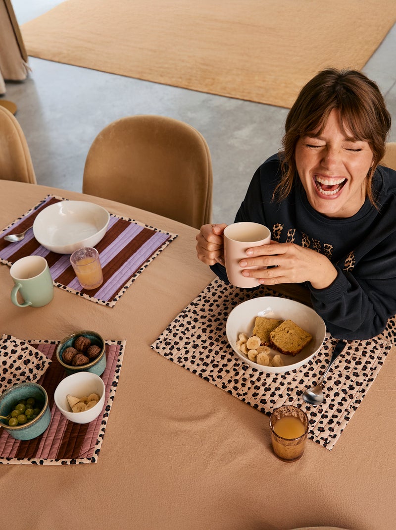 Lote de 2 manteles individuales 30 x 45 cm - Kiabi Home PURPURA - Kiabi