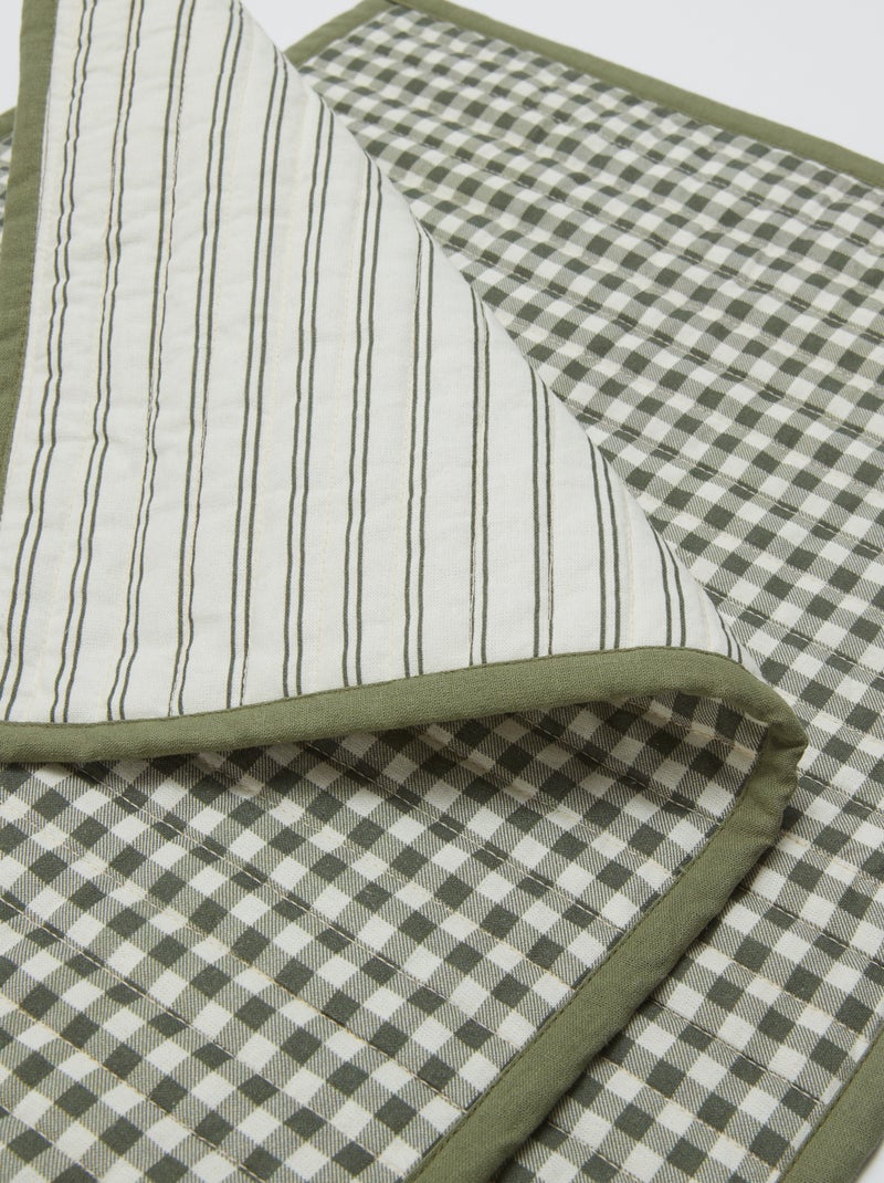 Lote de 2 manteles individuales (32x40 cm) doble estampado - Kiabi Home KAKI - Kiabi