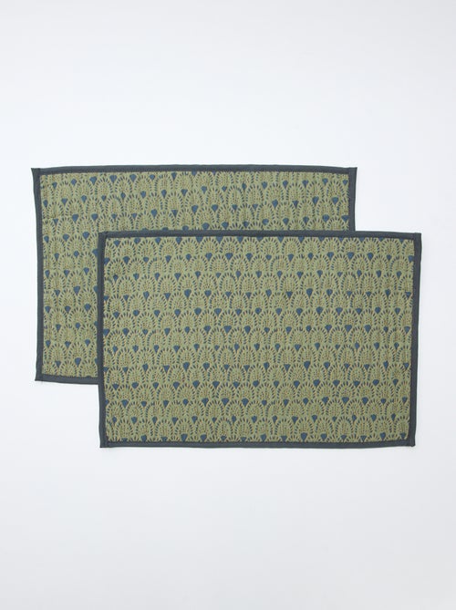 Lote de 2 manteles individuales acolchados (30x45 cm) - Kiabi Home - Kiabi