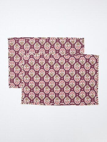 Lote de 2 manteles individuales acolchados (30x45 cm) - Kiabi Home