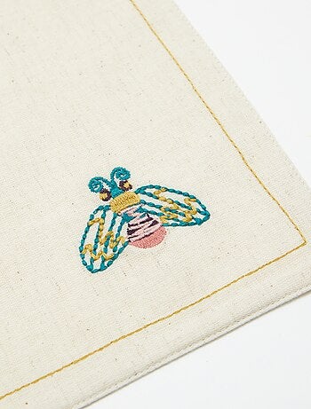 Lote de 2 manteles individuales de lino mixto - Kiabi Home