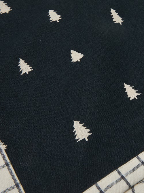 Lote de 2 manteles individuales estampados navideños de algodón 45x30 cm - Kiabi