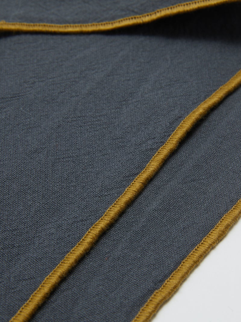 Lote de 2 manteles individuales/servilletas lisos 2 en 1 (32x40 cm) - Kiabi Home GRIS - Kiabi