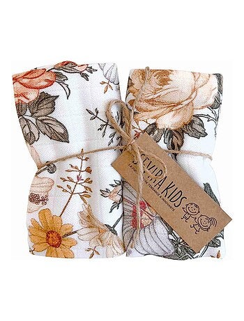 Lote de 2 muselinas de viscosa de bambú para bebé - SEVIRA KIDS