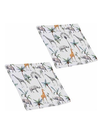 Lote de 2 muselinas de viscosa de bambú para bebé | SEVIRA KIDS