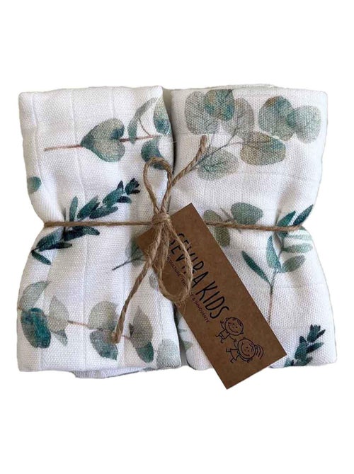 Lote de 2 muselinas de viscosa de bambú para bebé | SEVIRA KIDS - Kiabi Lote de 2 muselinas de viscosa de bambú para bebé | SEVIRA KIDS - Kiabi