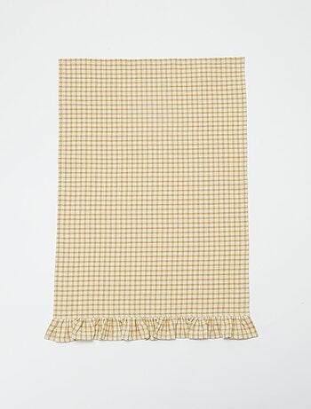 Lote de 2 paños de cocina con volantes (50x70 cm)