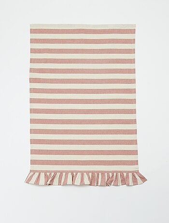 Lote de 2 paños de cocina con volantes (50x70 cm)