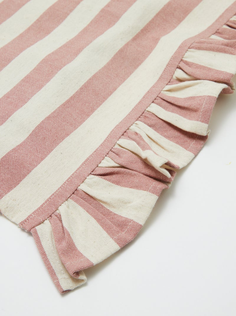 Lote de 2 paños de cocina con volantes (50x70 cm) AZUL - Kiabi