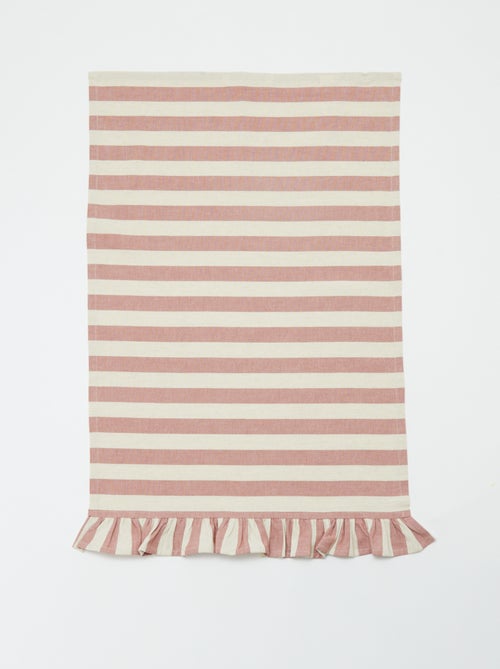 Lote de 2 paños de cocina con volantes (50x70 cm) - Kiabi