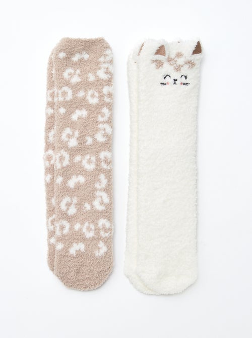 Lote de 2 pares de calcetines cálidos - Kiabi