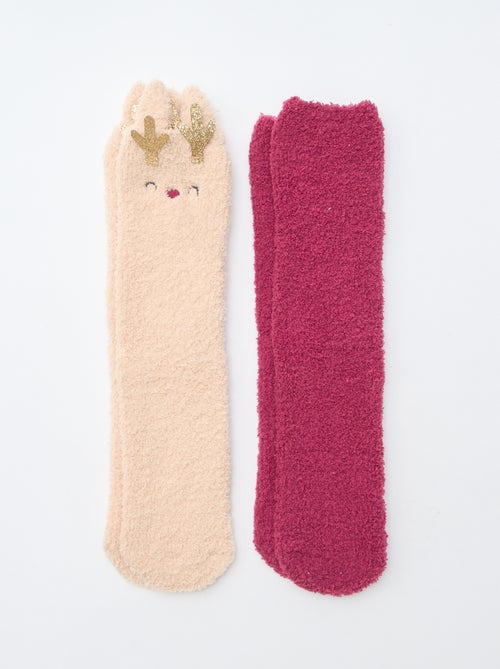 Lote de 2 pares de calcetines cálidos - Kiabi