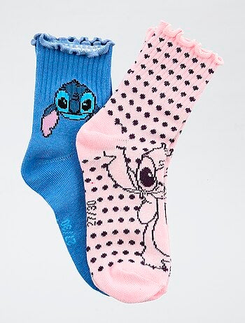 Lote de 2 pares de calcetines 'Disney' 'Stitch' en algodón