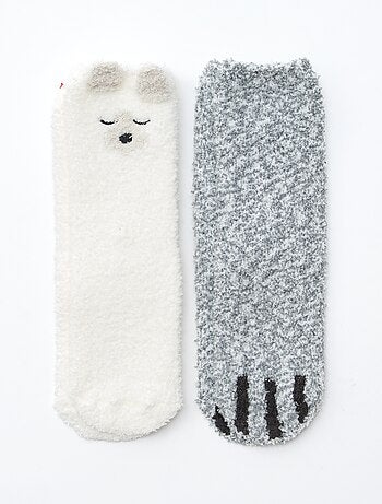 Lote de 2 pares de calcetines fantasía