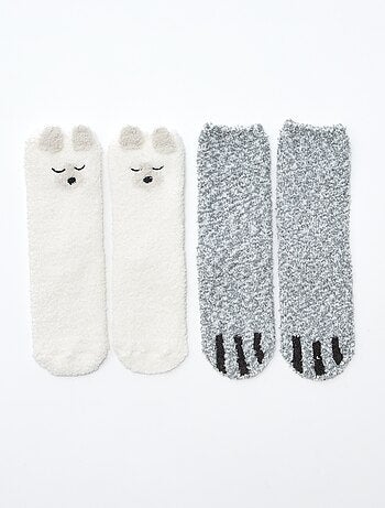 Lote de 2 pares de calcetines fantasía