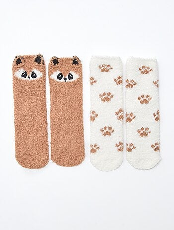 Lote de 2 pares de calcetines fantasía